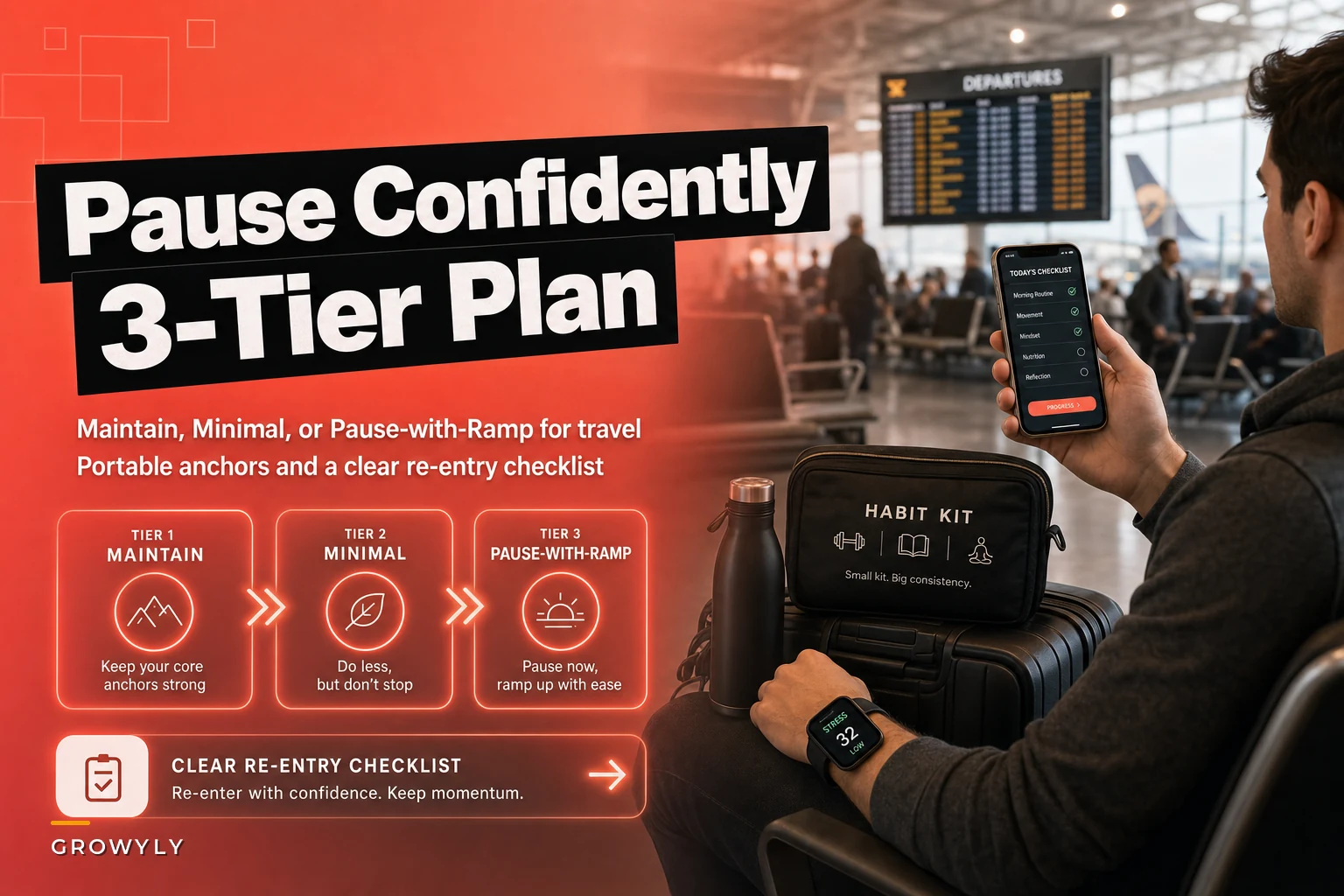 Pause Without Losing Momentum: A 3-Tier Fidelity Plan for Habits During Travel and Vacations