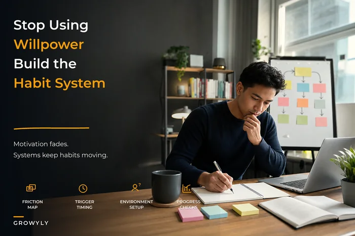 Stop Burning Willpower: A Systems Approach to Motivation That Keeps Habits Going