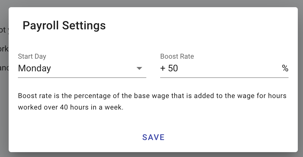 Payroll Setting