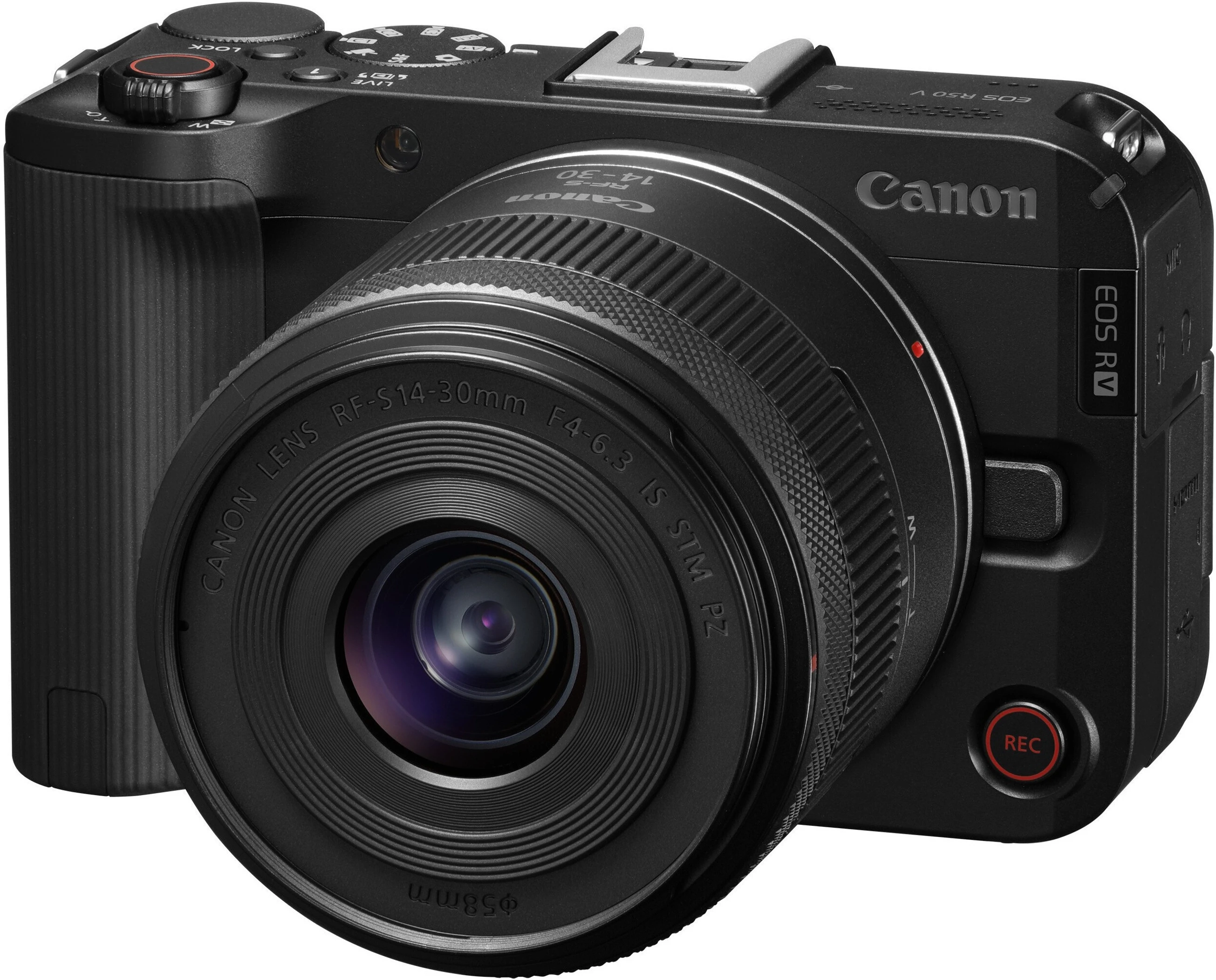 Canon EOS R50 V Mirrorless Camera Body withRF-S14-30mm F4-6.3IS STMPZ Lens (Black) image 2