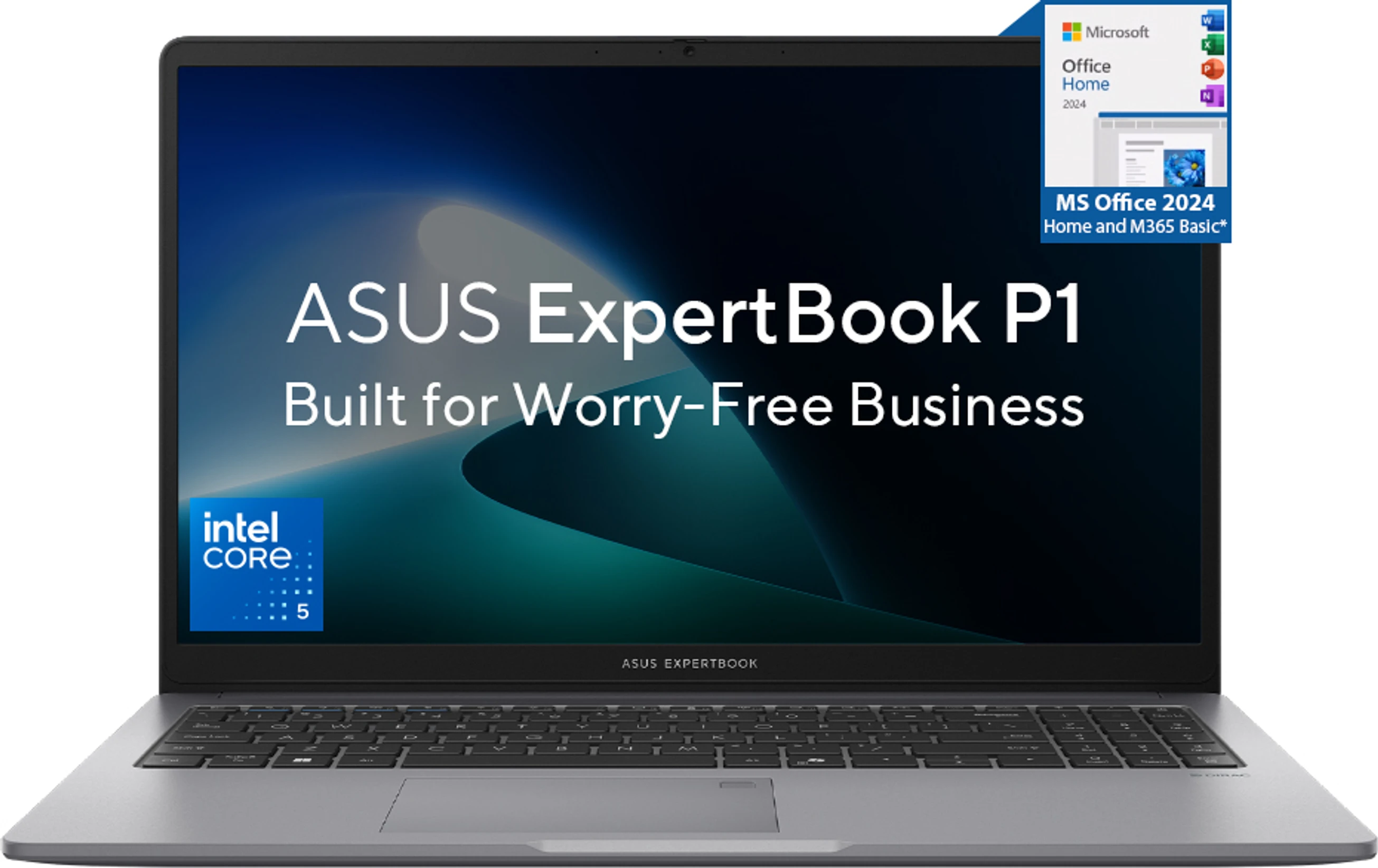 ASUS ExpertBook P1 (i5 14th Gen) with 1 Yr ADP Intel Core 5 210H - (16 GB/512 GB SSD/Windows 11 Home) P1503CVA-S72222WS Laptop (15.6 Inch, Misty Grey, 1.65 kg, With MS Office)