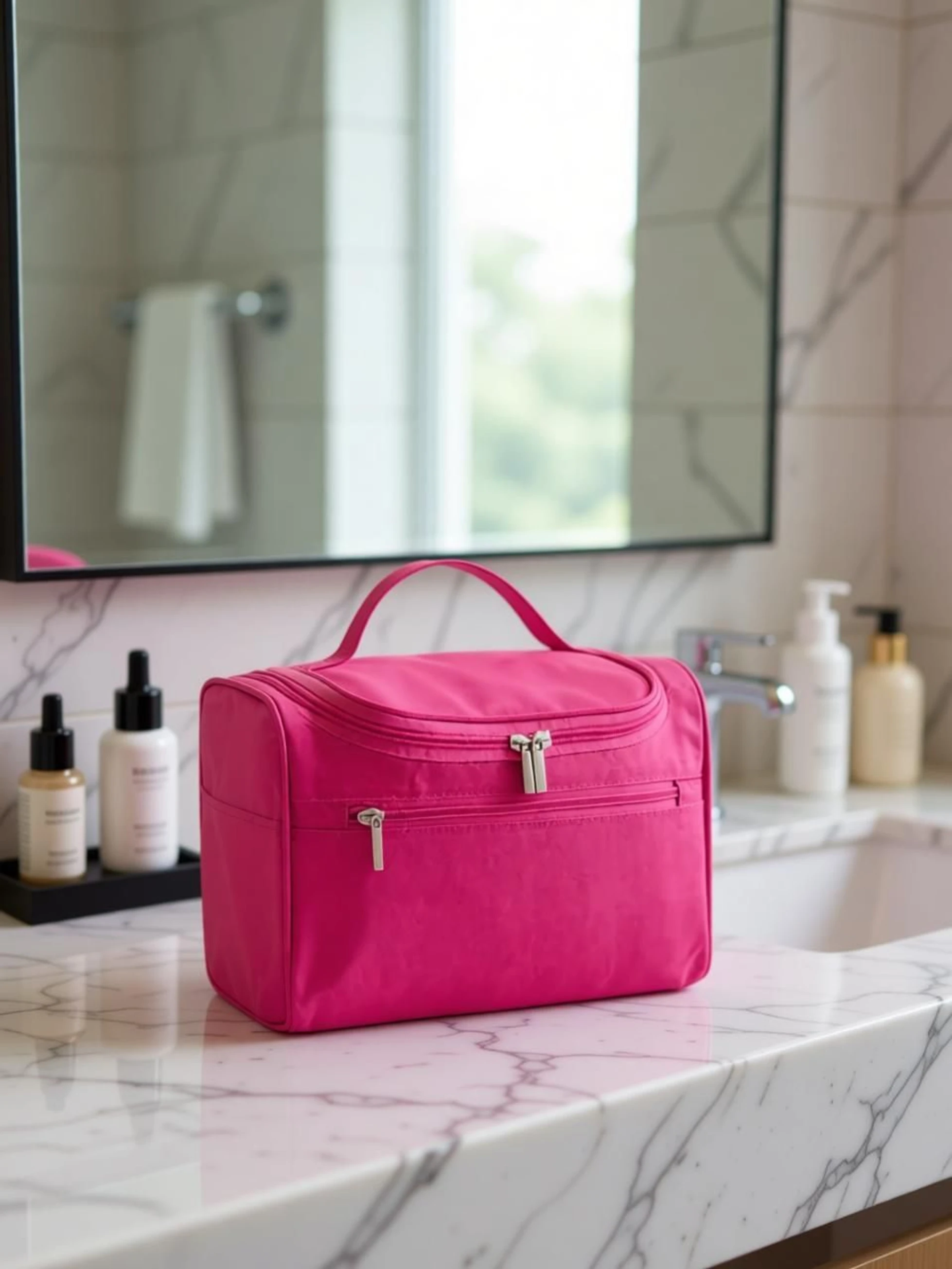 GONAZO Women Pink Cosmetic Bag image 2