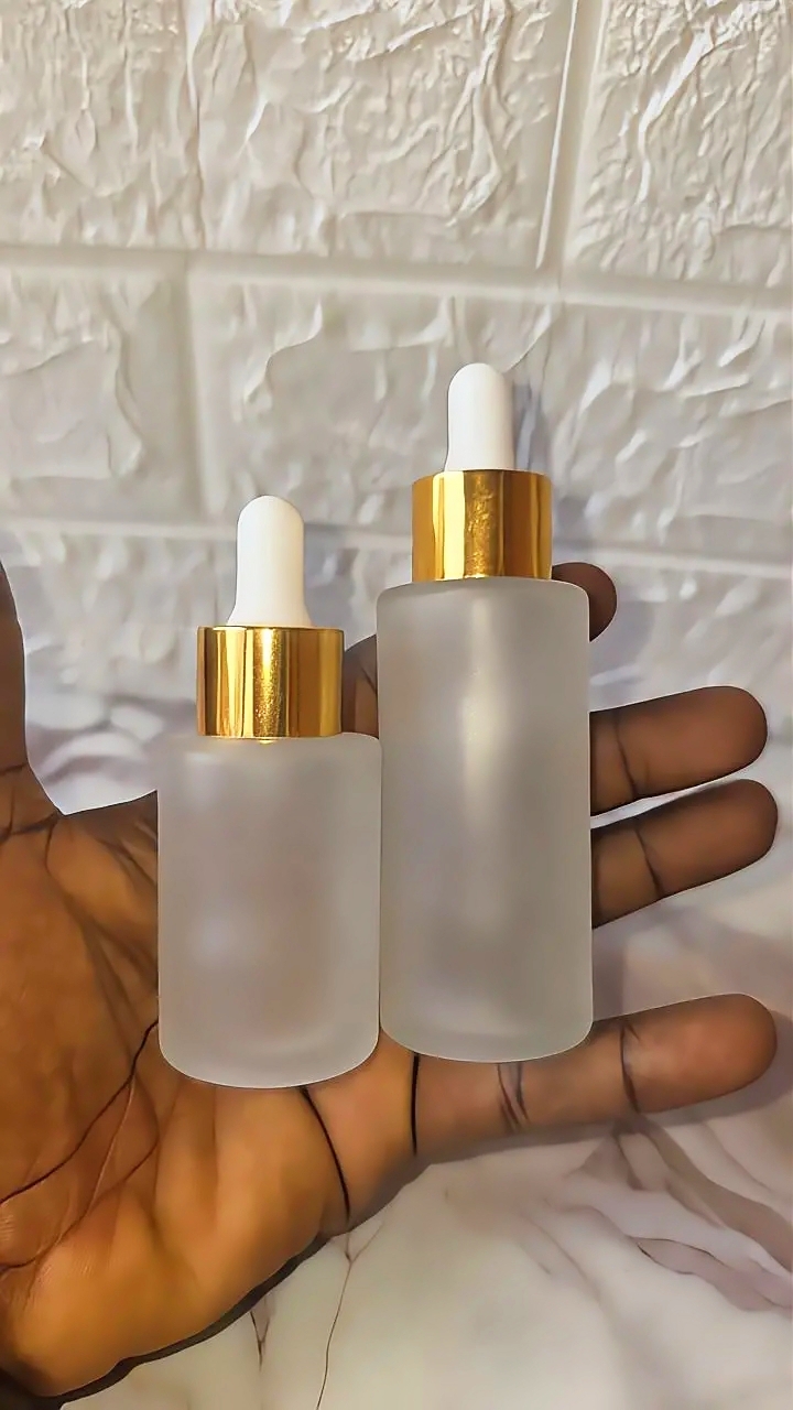 Frosted Glass Dropper bottles