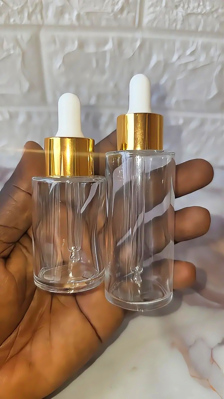 Transparent Dropper bottles