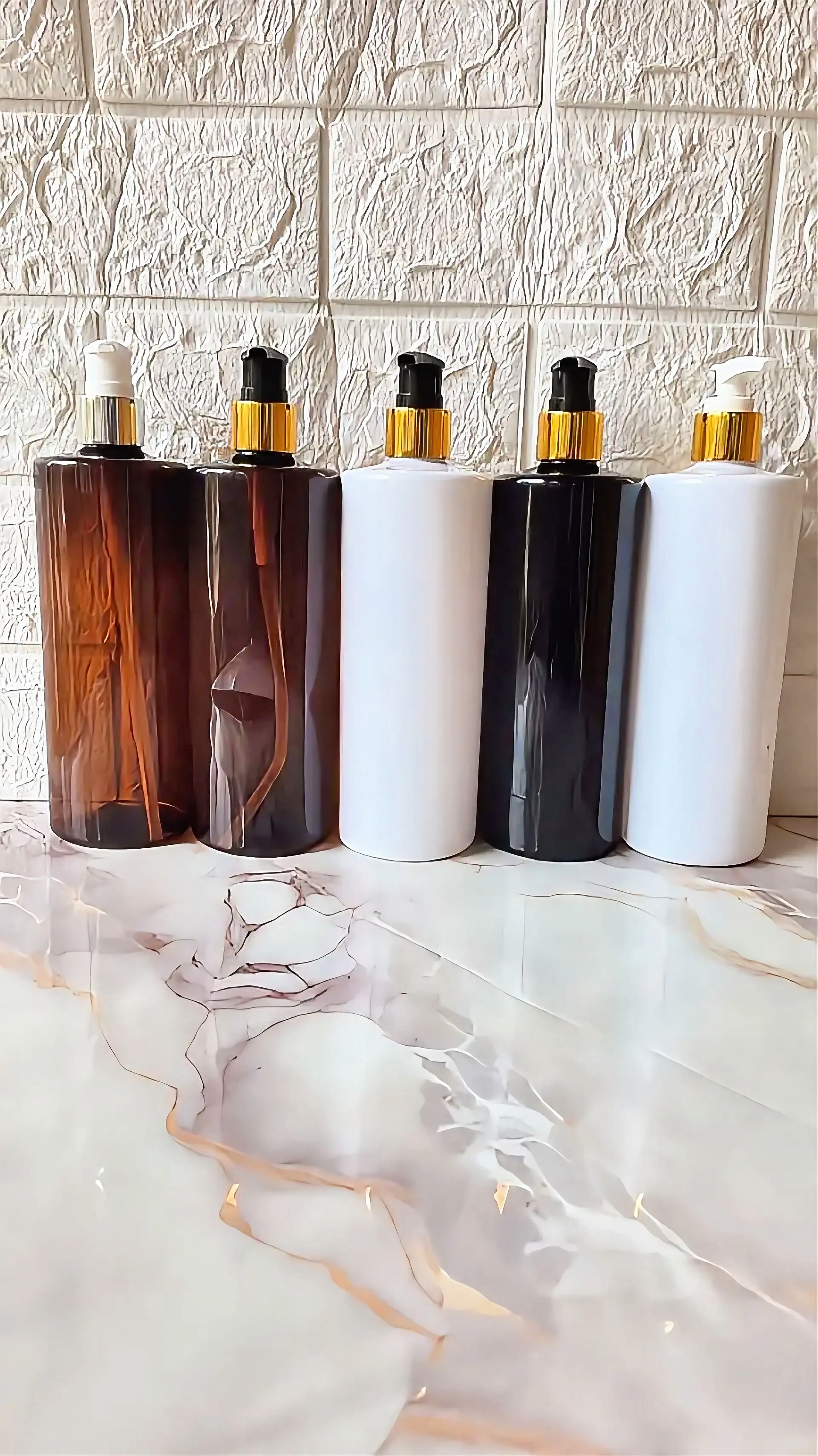 500ml flat shoulder pump Bottle 