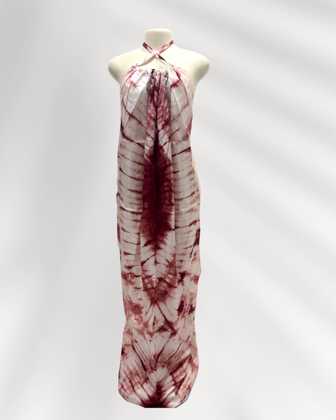 Adire Silk Backless Bubu