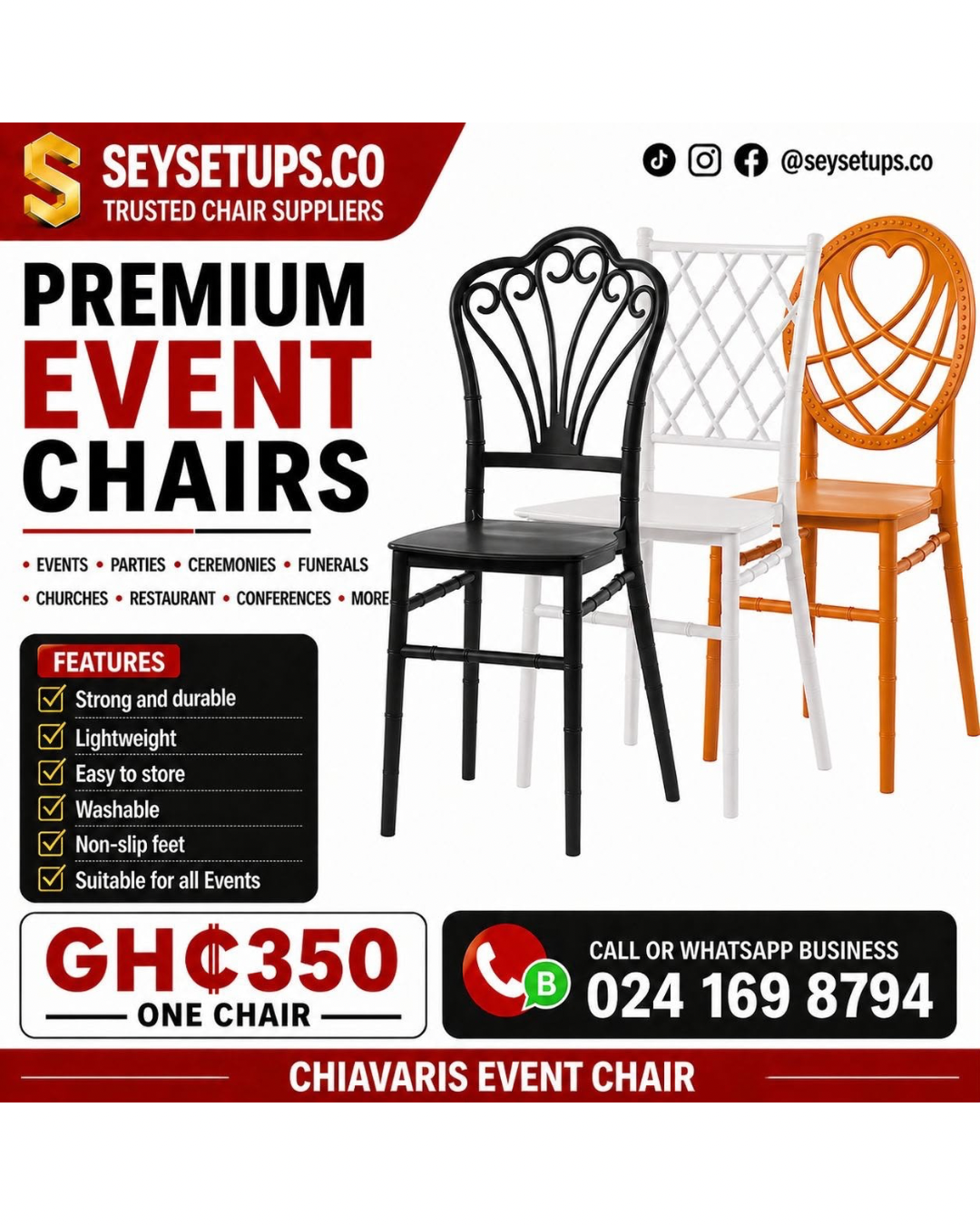Chavaris Event Chair