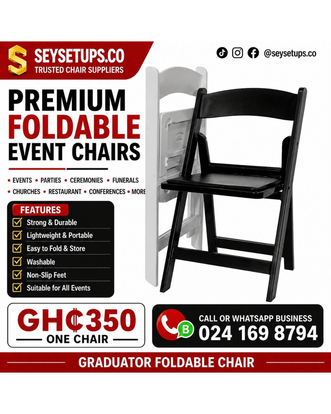 Graduator Foldable Chair