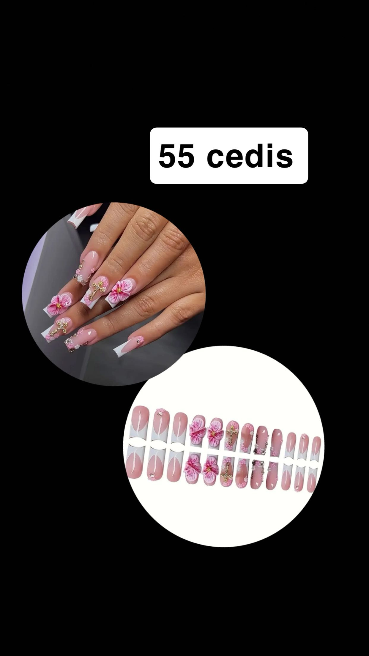 Medium length press ons