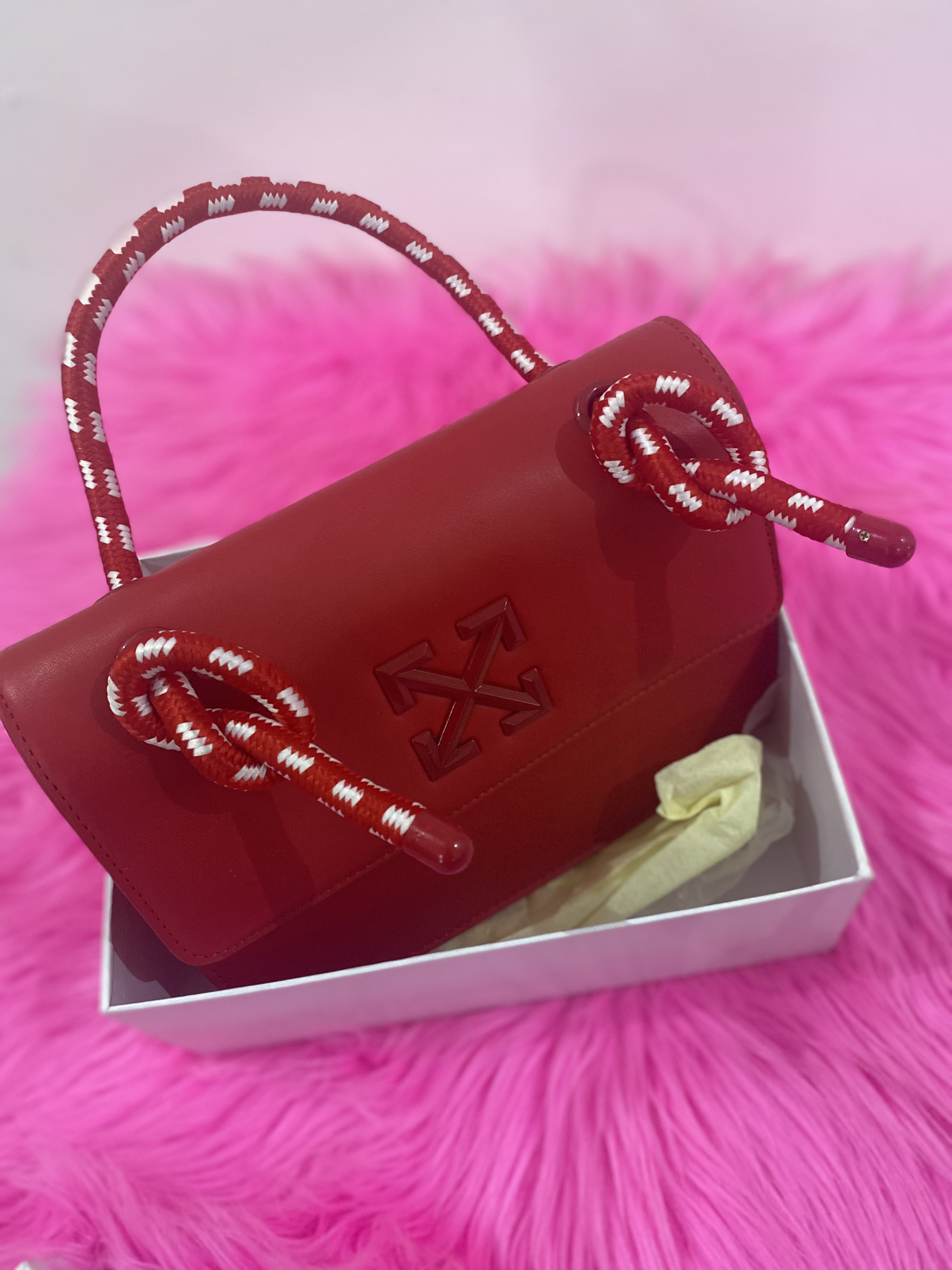 Offwhite bag red