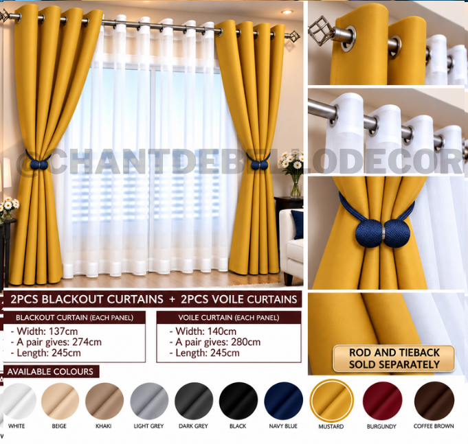     TRANSFORM YOUR SPACE WITH OUR BEAUTIFUL CURTAINS & VOILE 