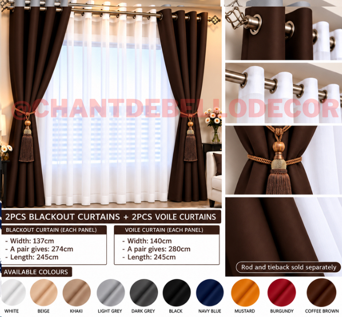     CURTAINS + VOILE = THE PERFECT HOME COMBO 