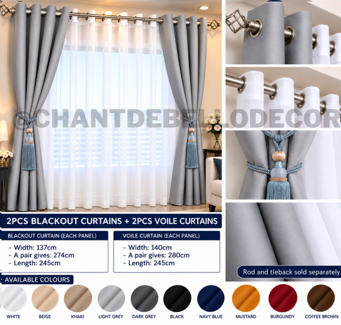    GIVE YOUR HOME THE PERFECT FINISH — CURTAINS & VOILE 