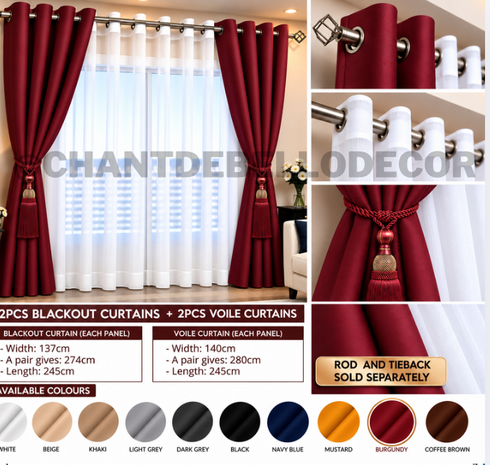     TRANSFORM YOUR SPACE WITH OUR BEAUTIFUL CURTAINS & VOILE 