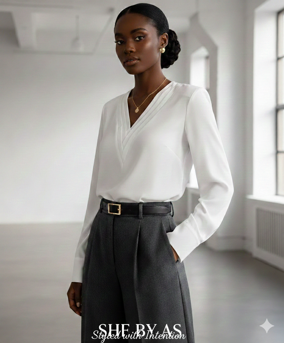 The Ivory Grace Blouse