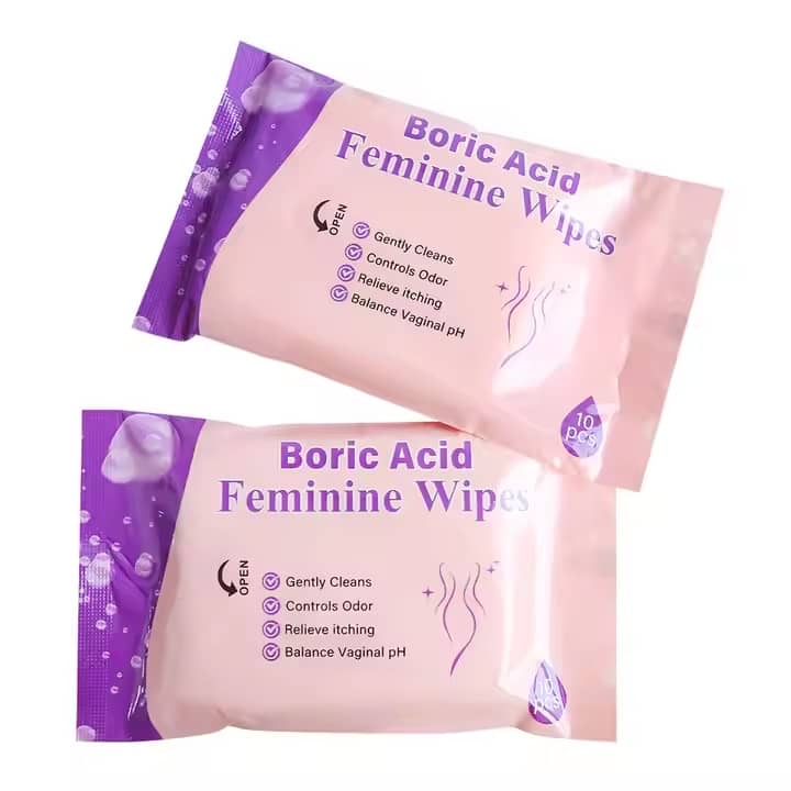 Boric Acid feminine wipe