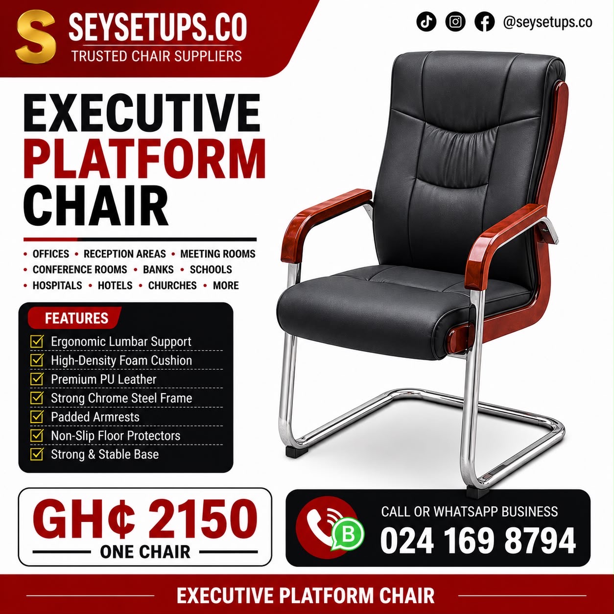 Executive Platform Chair