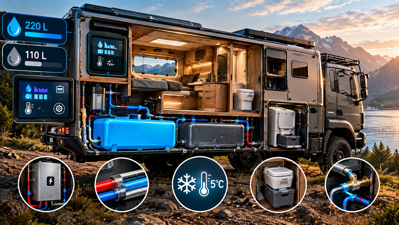 sem-gas-no-alasca-como-a-engenharia-inteligente-garante-agua-quente-e-protecao-contra-o-congelamento-no-motorhome-expedition