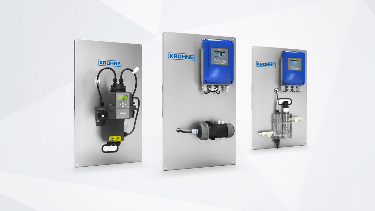 Krohne Water analysis panel