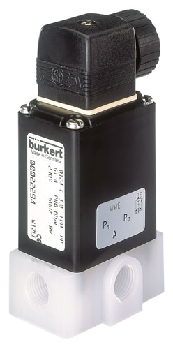 Bürkert Type 0124 - Direct-acting 2/2 or 3/2 way pivoted armature valve