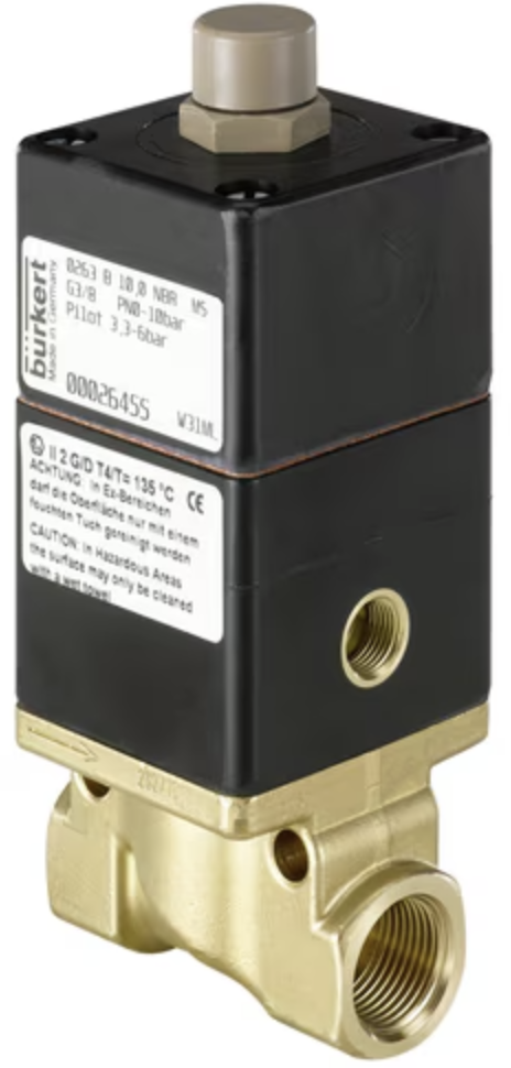 Bürkert Type 0263 Pneumatically Operated 2/2-Way Diaphragm Valve