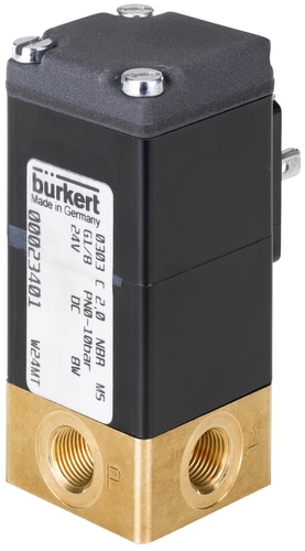 Bürkert Type 0303 - Direct-acting 3/2-way plunger valve