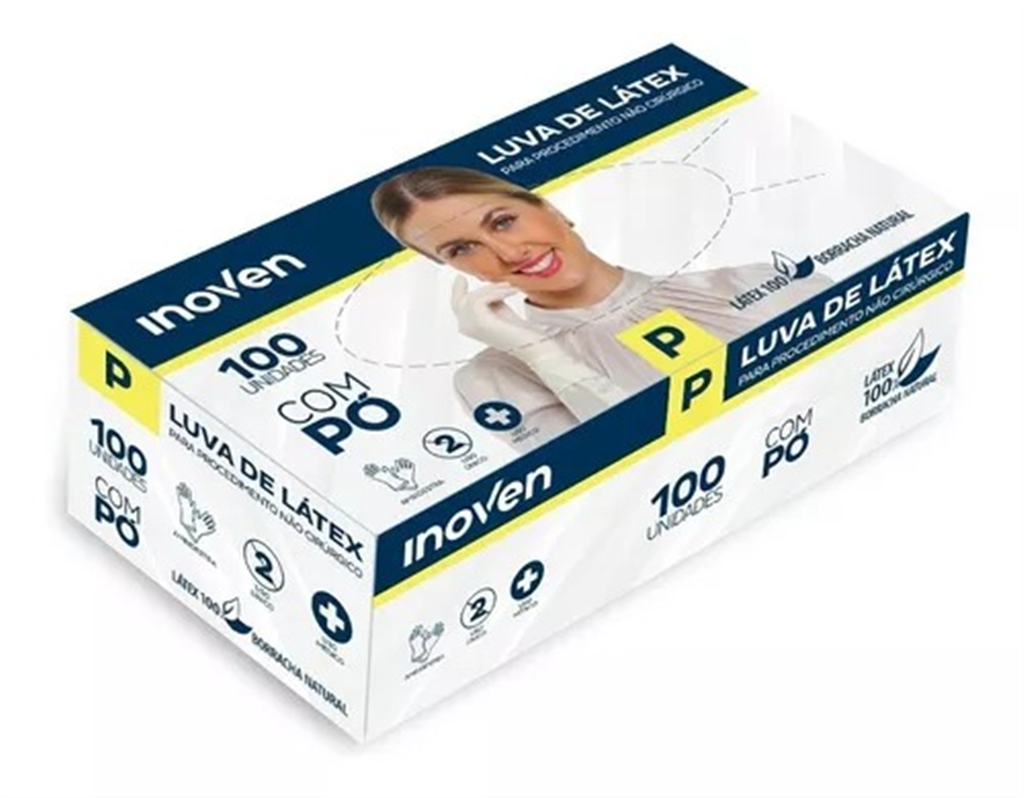Luva De Procedimento Latex (p) C/ Pó - Cx C/100 - (reg Anvisa) Ca 45834