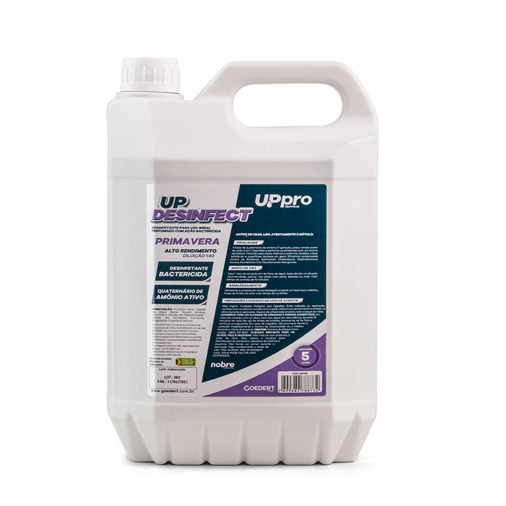 Desinfetante Conc. 5l - Neutro (quat. De Amônia)