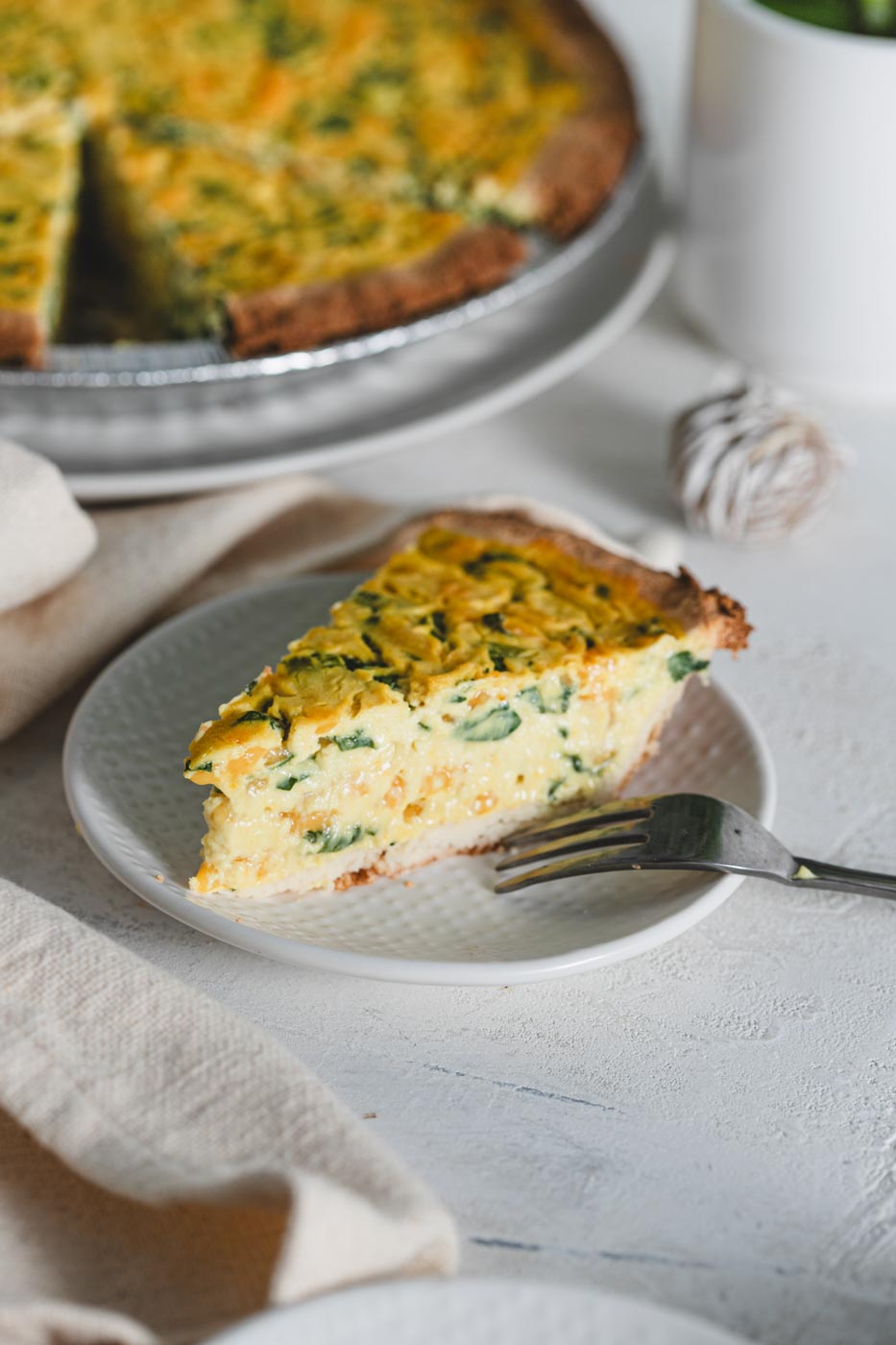 Mini Spinach Cheddar Quiche