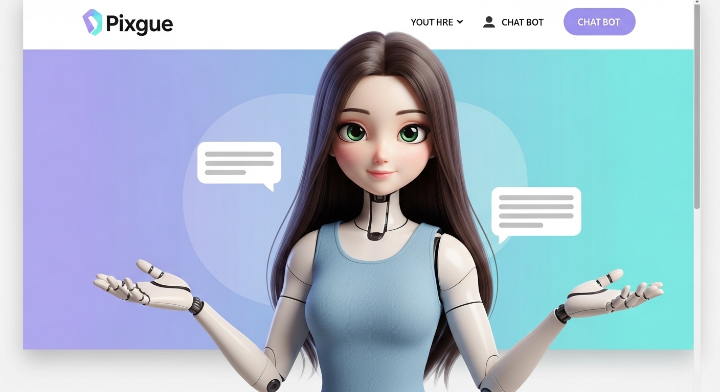 AI assistant chatbot engaging with a website visitor to capture leads.