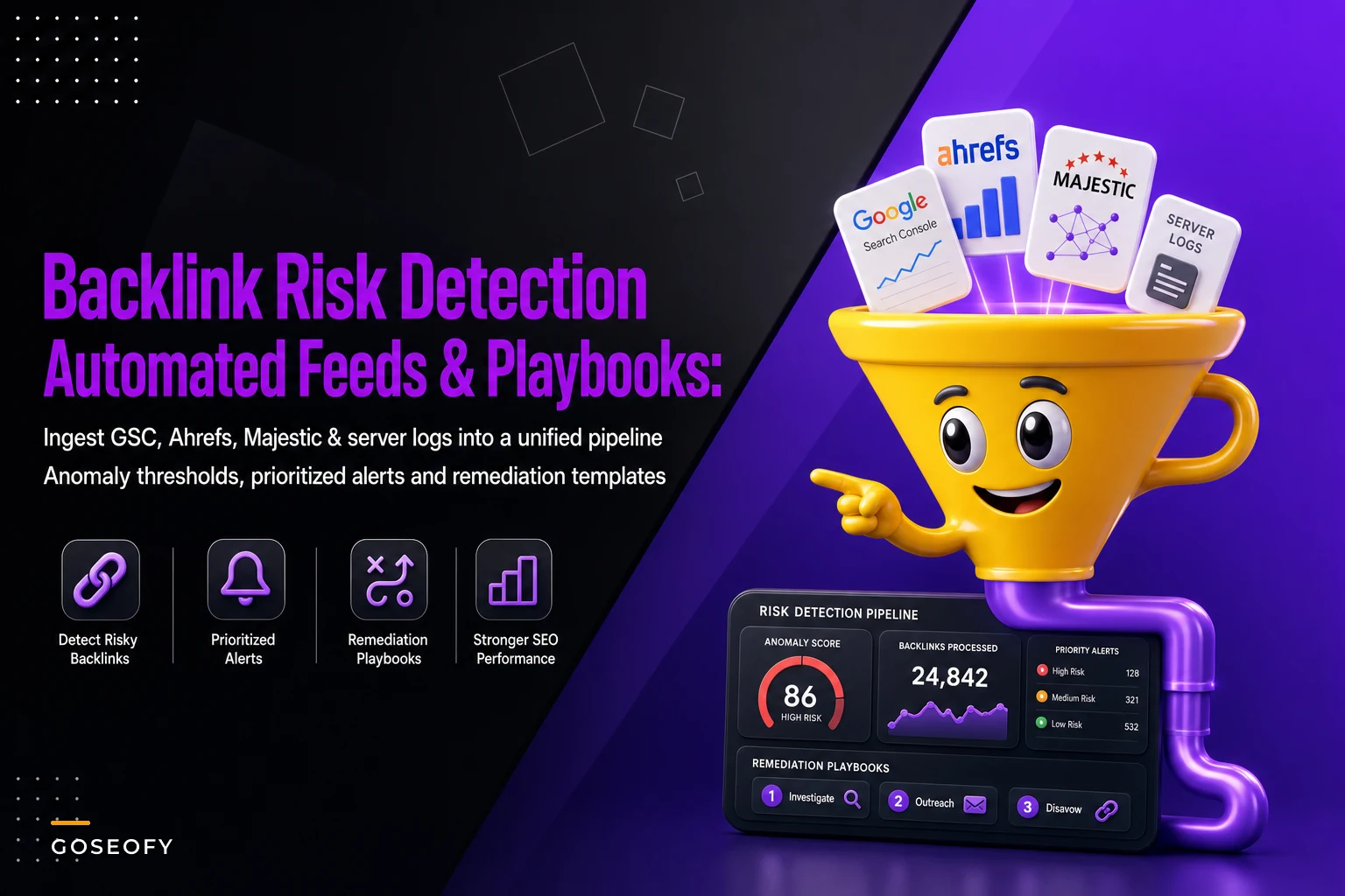 Backlink risk detection: automated feeds, anomaly thresholds and remediation playbooks