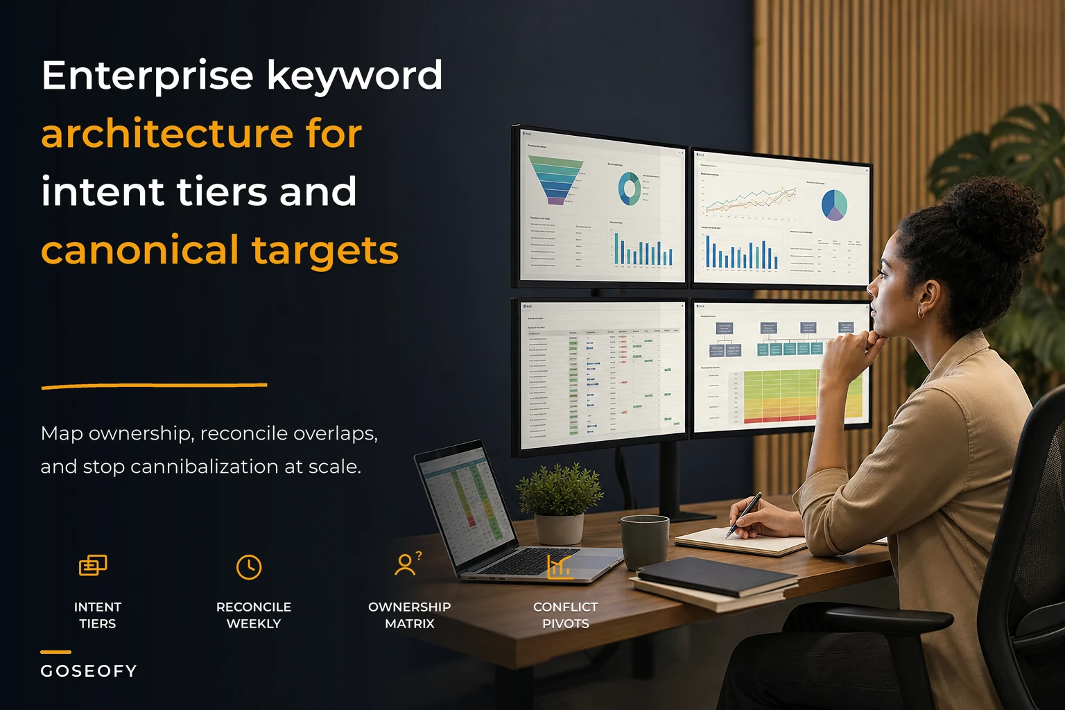 Enterprise Keyword Architecture: Intent Tiers, Canonical Targets and an Ownership + Reconciliation Playbook