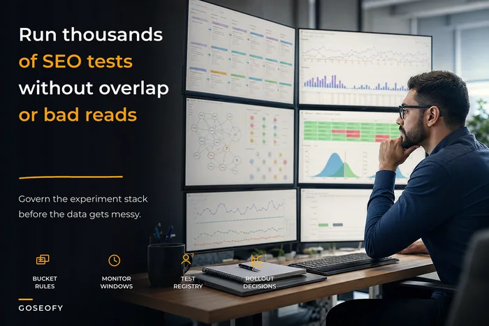 Enterprise SEO experimentation program: governance to run thousands of safe tests and measure incremental value