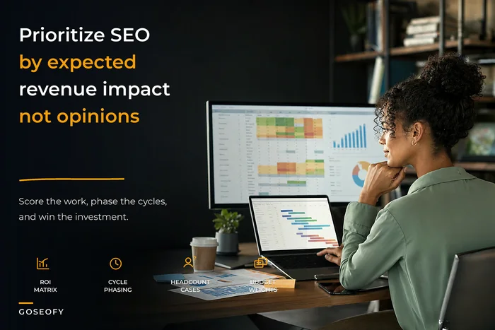 Enterprise SEO prioritization framework: an ROI-driven matrix to allocate headcount, engineering cycles and budget