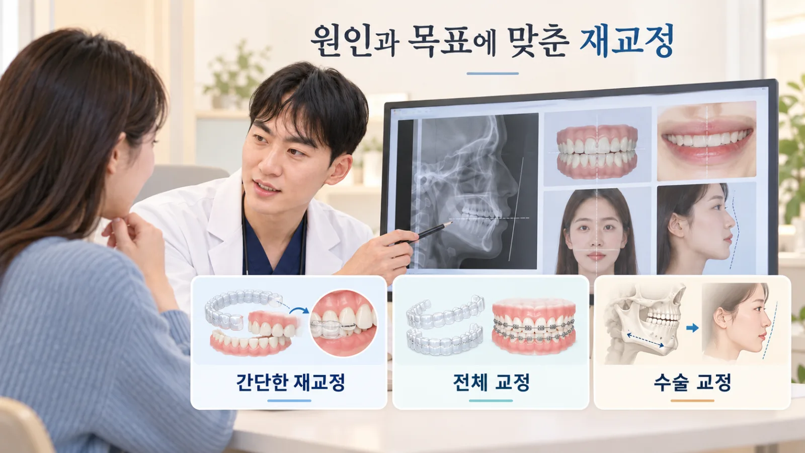 진단 후 선택하는 재교정 3가지 1