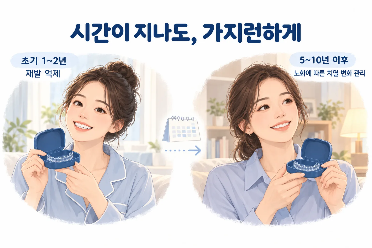 유지장치로 지키는 가지런한 미소