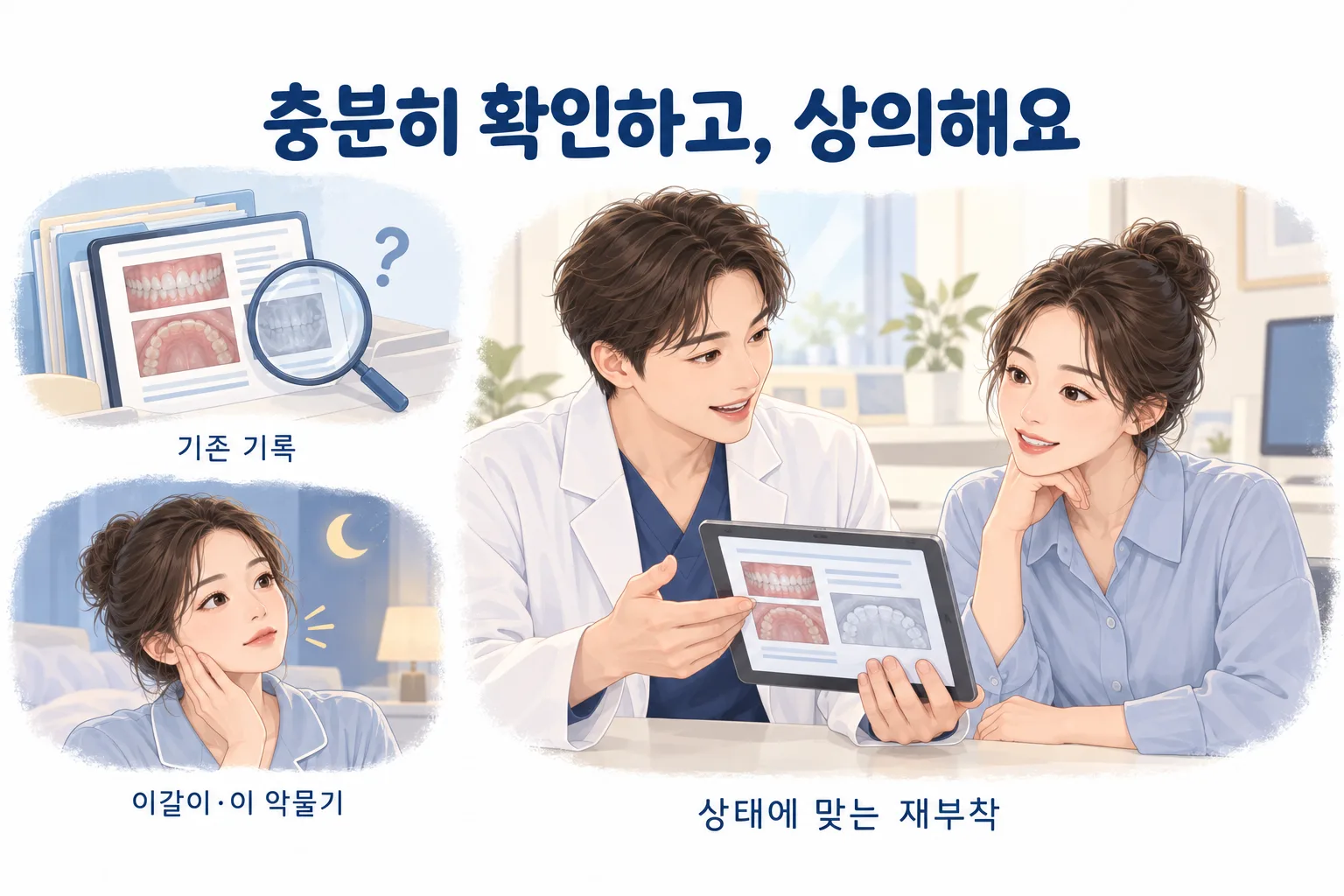 기록과 습관을 확인하는 유지장치 재부착 상담