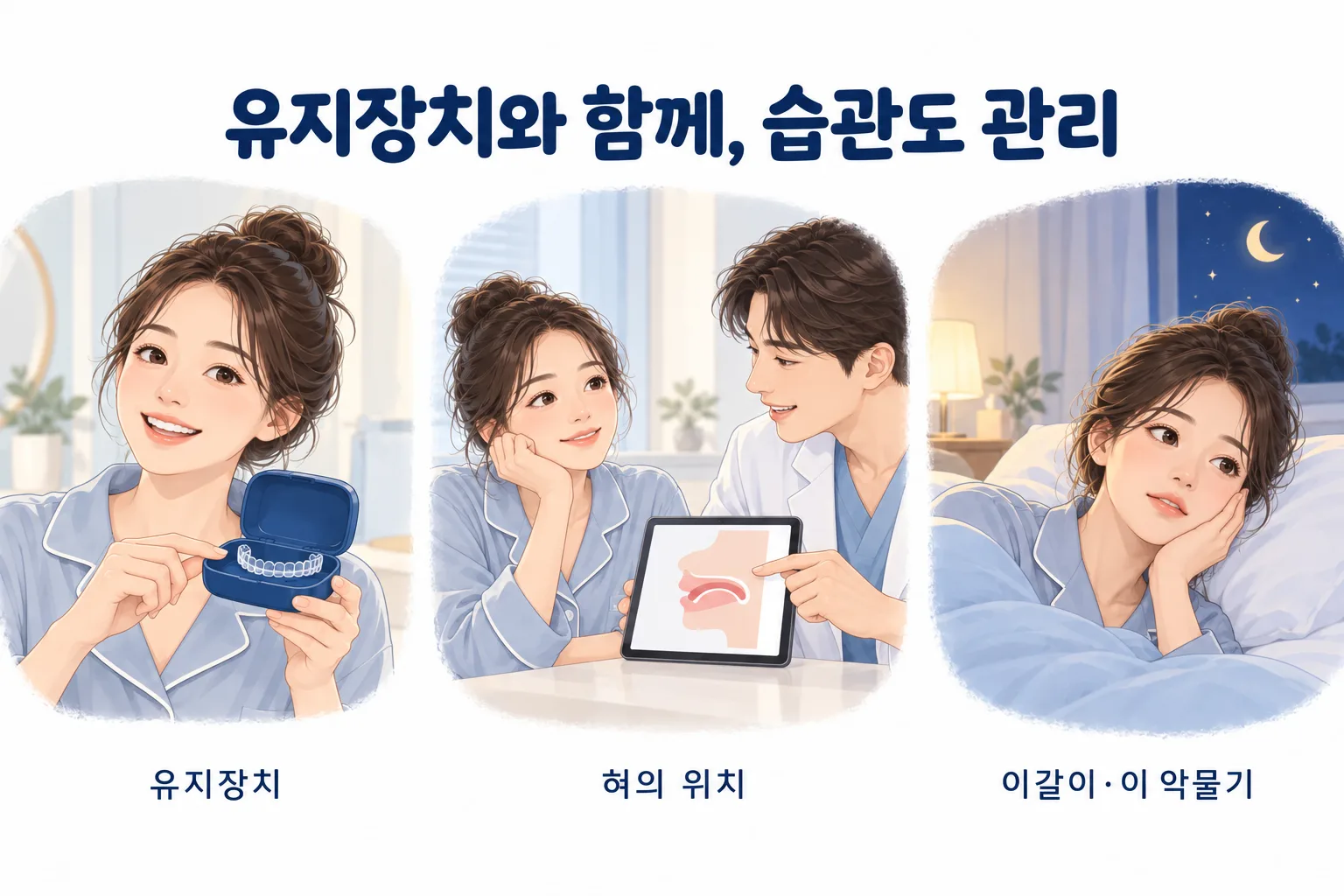 유지장치와 함께하는 습관 관리