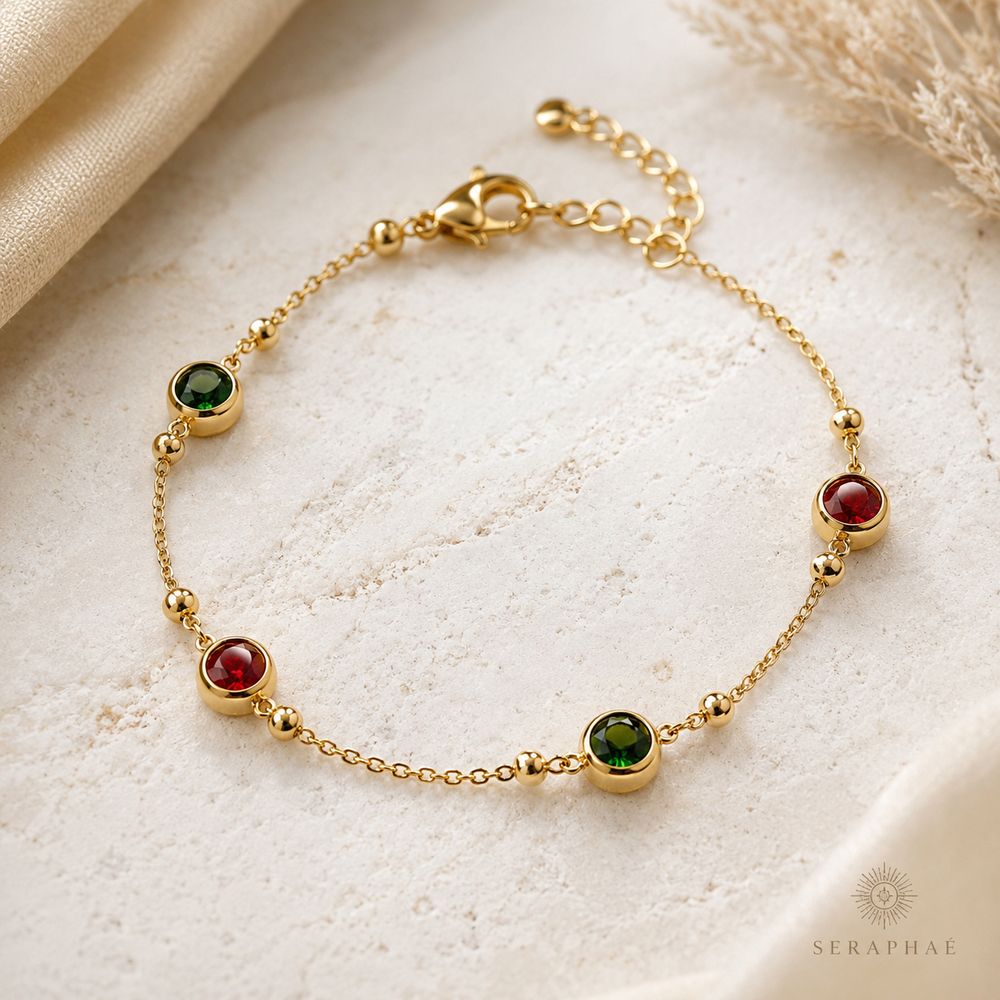 Multi-Gemstone Station Bracelet — view 3