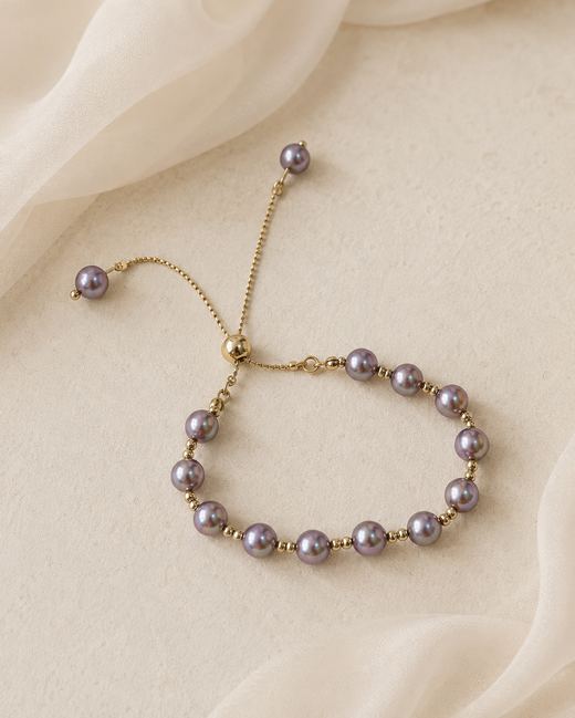 Blue Pear Bracelet — 18k gold-plated · blue CZ