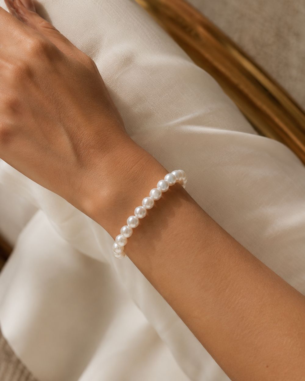 Pearl Band Bracelet — view 2