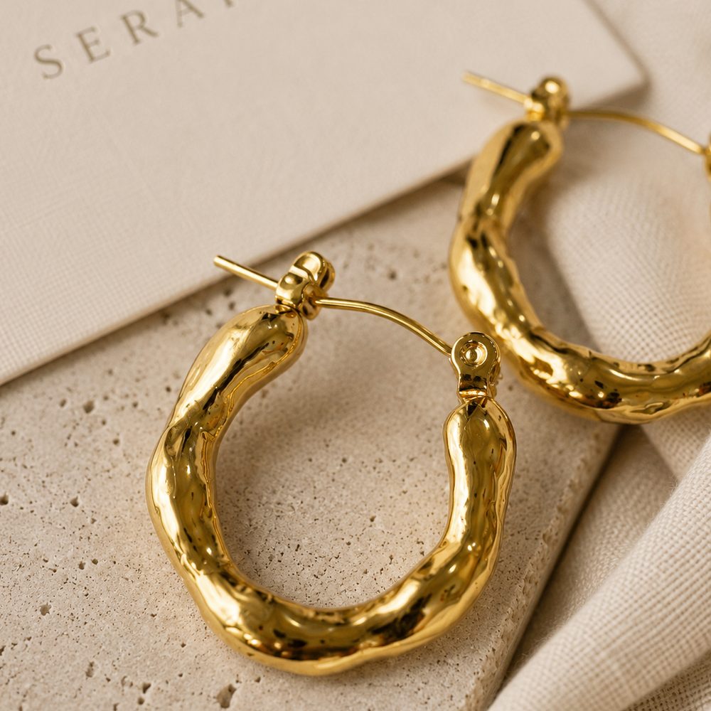 Molten Twist Hoops — view 1