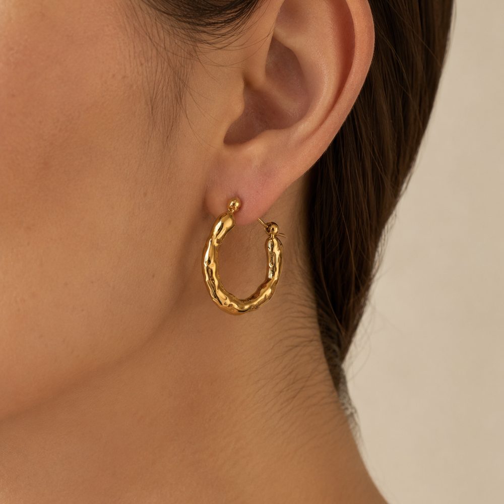 Molten Twist Hoops — view 3