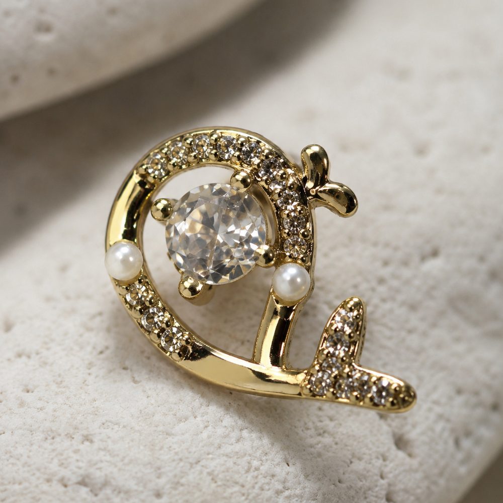 Crystal Dolphin Studs — view 3