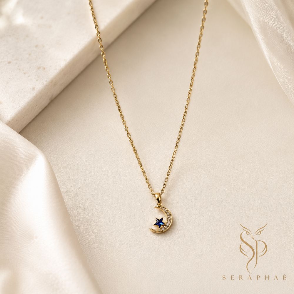 Celestial Crescent Pendant — view 2