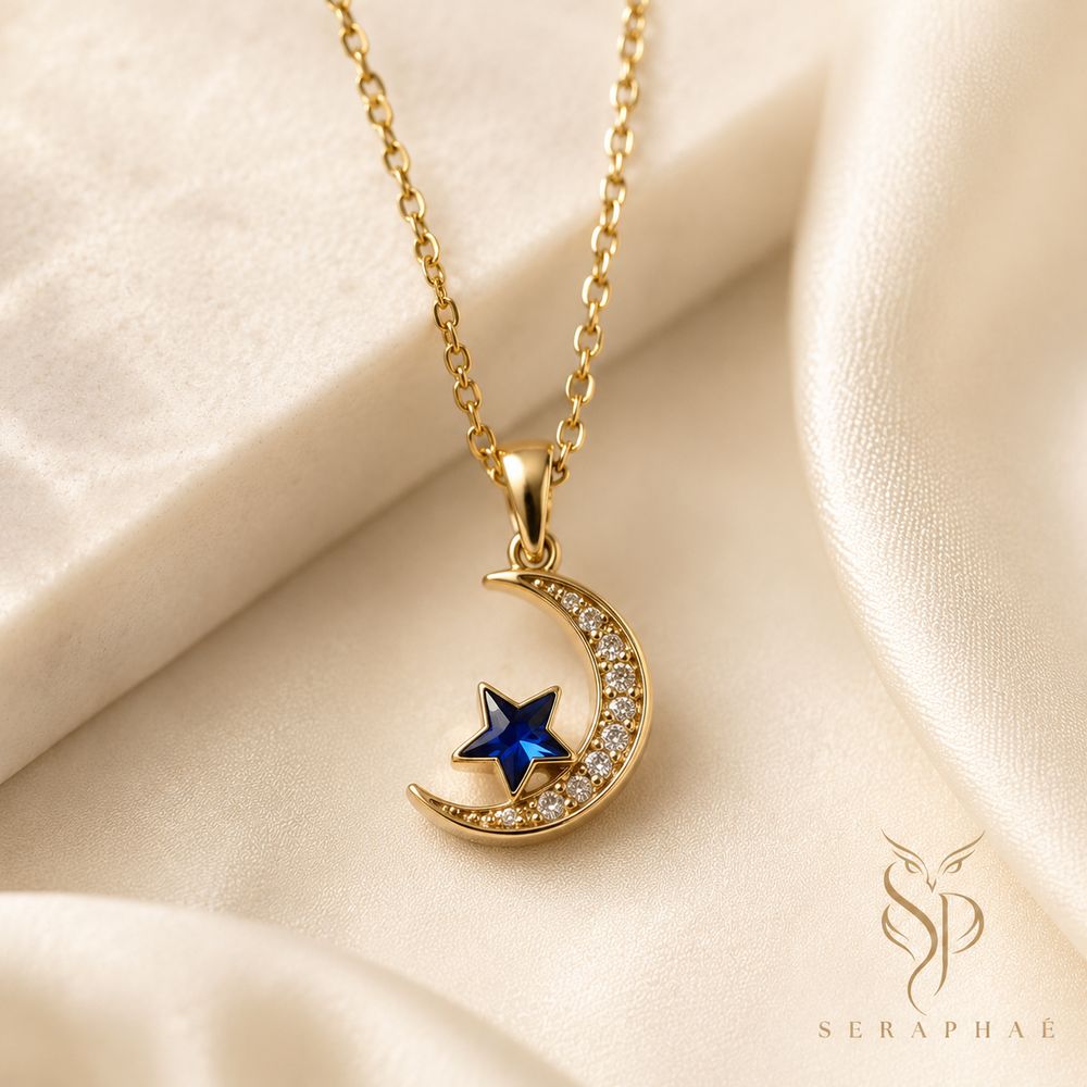 Celestial Crescent Pendant — view 3