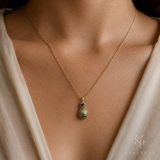 Petite Teardrop Pendant — 18k gold-plated · CZ