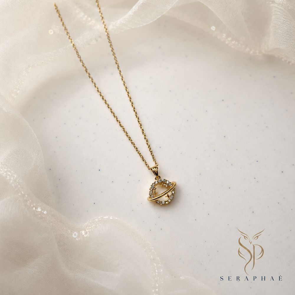 Celestial Saturn Pendant — view 1
