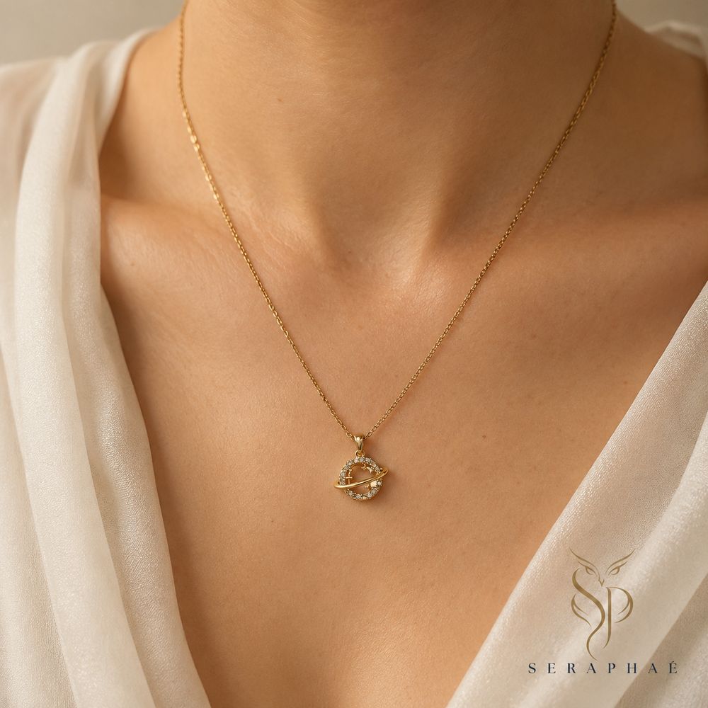 Celestial Saturn Pendant — view 2