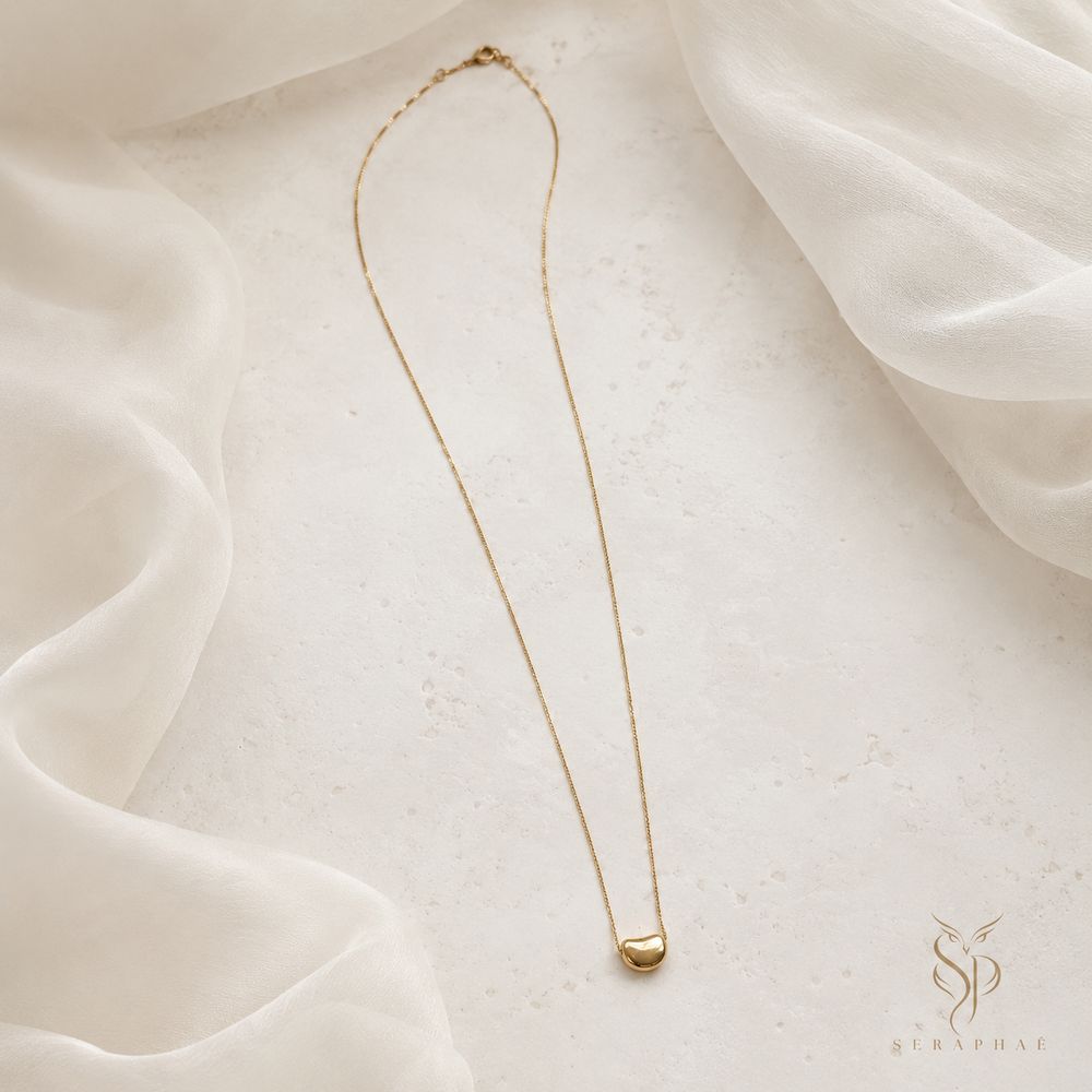 Golden Pebble Pendant — view 1